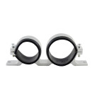 Halter Kraftstoffpumpe & Kraftstofffilter doppelt 50/60mm | Silber
