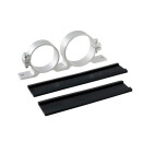 Halter Kraftstoffpumpe & Kraftstofffilter doppelt 50/60mm | Silber