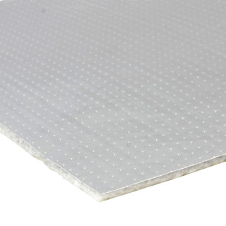 Polyester-Dämmvlies-Matte / Stärke 60mm / selbstklebend - RG: ca. 30kg/m³ -  weiß