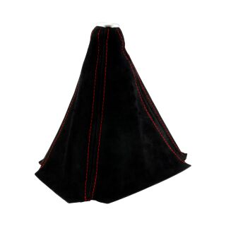 Schaltsack Universal Schaltmanschette Naht Rot Schaltknauf Abdeckung Schwarz