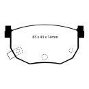EBC Greenstuff Bremsbeläge Hinterachse DP2528 für Hyundai Coupe 1