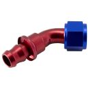 Alu Fitting AN12 Push-On 45° 1 1/16 - 12UNF
