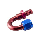 Alu Fitting AN6 Push-On 180° 9/16 - 18UNF
