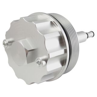 Aluminium Ölfilterdeckel mit 2 Geberanschlüssen für BMW M52 M54 E36 E38 E39 E46 E60 Z3