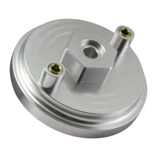 Aluminium Ölfilterdeckel mit 2 Geberanschlüssen für BMW E30 E32 E34 E36 E46 E85 Z3 Z4