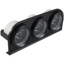 Instrumentenhalter 52mm 3-Fach mit Instrumenten -  Öldruck, Kühlmitteltemp., Spannung