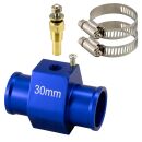 Adapter für Kühlmitteltemperatursensor - Ø30mm inkl. Sensor | Blau