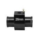 Adapter für Kühlmitteltemperatursensor - Ø28mm inkl. Sensor | Schwarz