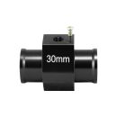 Adapter für Kühlmitteltemperatursensor - Ø30mm inkl. Sensor | Schwarz