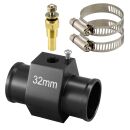 Adapter für Kühlmitteltemperatursensor - Ø32mm inkl. Sensor | Schwarz