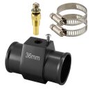 Adapter für Kühlmitteltemperatursensor - Ø36mm inkl. Sensor | Schwarz