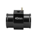 Adapter für Kühlmitteltemperatursensor - Ø40mm inkl. Sensor | Schwarz