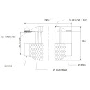 Ø 55 - 55,5 mm Edelstahl Flexrohr 200mm