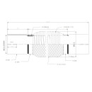 Ø 45 - 45,5mm Edelstahl Flexrohr mit Schellen 100/200mm