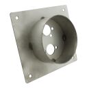 Edelstahl Einbauflansch für Standheizungen 50mm