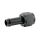 Alu Fitting Dash 8 zu 12mm Schlauchanschluss | Schwarz