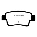 EBC Blackstuff Bremsbeläge Hinterachse DP1599 für Opel Corsa D