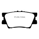 EBC Blackstuff Bremsbeläge Hinterachse DP1793 für Toyota Yaris 2