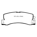 EBC Blackstuff Bremsbeläge Hinterachse DP628 für Toyota Corolla 7
