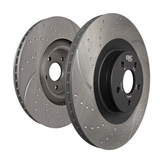 EBC Bremsscheiben Turbo Groove Disc (GD) Vorderachse GD286 für Fiat Panda 2