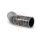 Ø80mm Silikonschlauch 45° Bogen schwarz