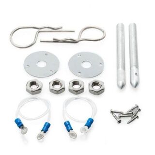 Motorhauben Schnellverschluss mit Splint | Silber