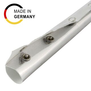 0,5m Aluminium Hitzeschutzschlauch Druckknöpfe | 10mm