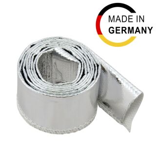 0,5m Aluminium Hitzeschutzschlauch Kettelnaht | 20mm