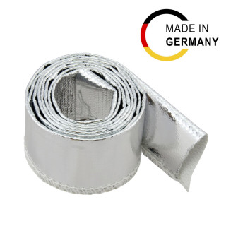 0,5m Aluminium Hitzeschutzschlauch Kettelnaht | 30mm