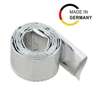 1m Aluminium Hitzeschutzschlauch Kettelnaht | 20mm